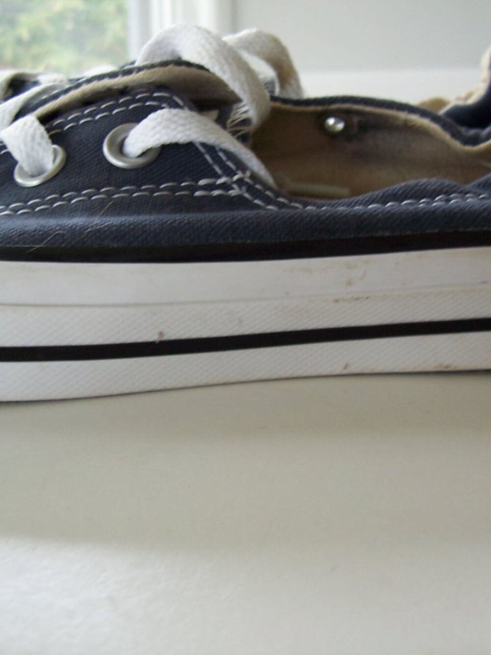 Converse All Star Blue Gray Canvas Low Tops Size 7.5 - Picture 4 of 6
